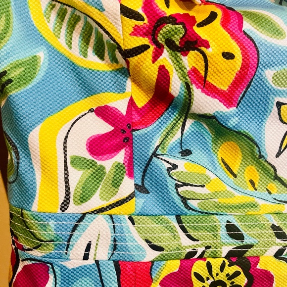 David Meister Strapless Floral Tropical Dress Size 8 - Picture 9 of 13